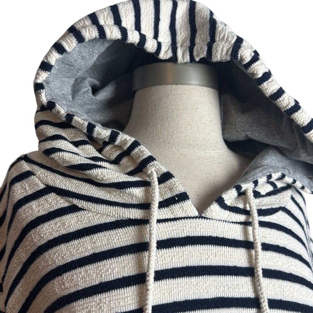 Honey Punch Women's‎ Striped Hoodie 2X Front Connected Pocket Oversized slouchy